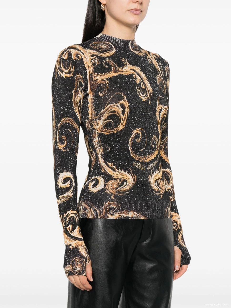 Cheap Jeans Couture-print sweater Chromo Women Couture Versace 0709
